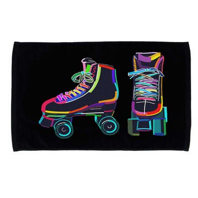 Colourfull Roller Skate Novelty Rollerskate Skating Microfiber Hand Towel