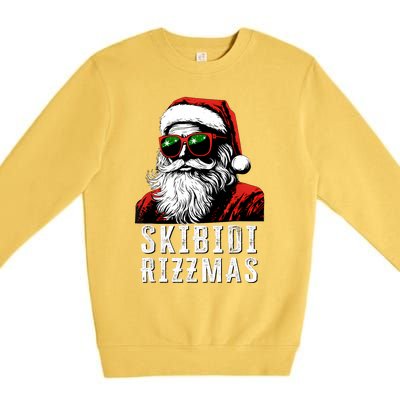 Christmas Rizz Santa Claus Charisma Cool Premium Crewneck Sweatshirt