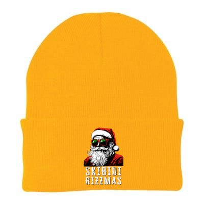 Christmas Rizz Santa Claus Charisma Cool Knit Cap Winter Beanie