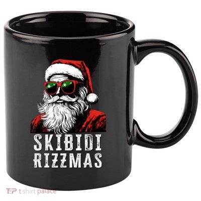 Christmas Rizz Santa Claus Charisma Cool 11oz C Handle Ceramic Mug