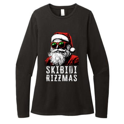 Christmas Rizz Santa Claus Charisma Cool Womens CVC Long Sleeve Shirt