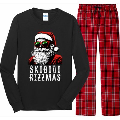 Christmas Rizz Santa Claus Charisma Cool Long Sleeve Pajama Set