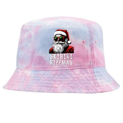 Christmas Rizz Santa Claus Charisma Cool Tie-Dyed Bucket Hat