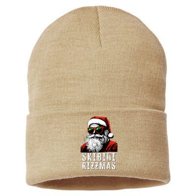 Christmas Rizz Santa Claus Charisma Cool Sustainable Knit Beanie