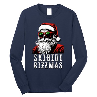 Christmas Rizz Santa Claus Charisma Cool Long Sleeve Shirt