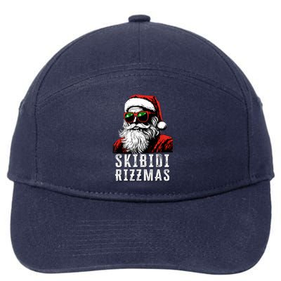 Christmas Rizz Santa Claus Charisma Cool 7-Panel Snapback Hat