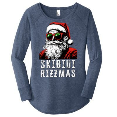 Christmas Rizz Santa Claus Charisma Cool Women's Perfect Tri Tunic Long Sleeve Shirt