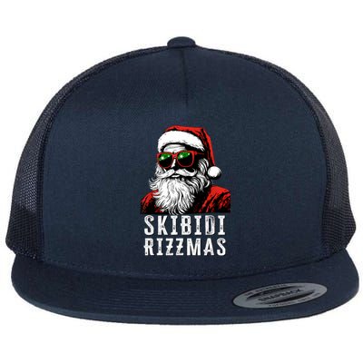 Christmas Rizz Santa Claus Charisma Cool Flat Bill Trucker Hat