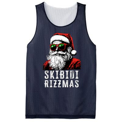 Christmas Rizz Santa Claus Charisma Cool Mesh Reversible Basketball Jersey Tank