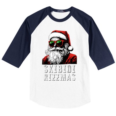 Christmas Rizz Santa Claus Charisma Cool Baseball Sleeve Shirt