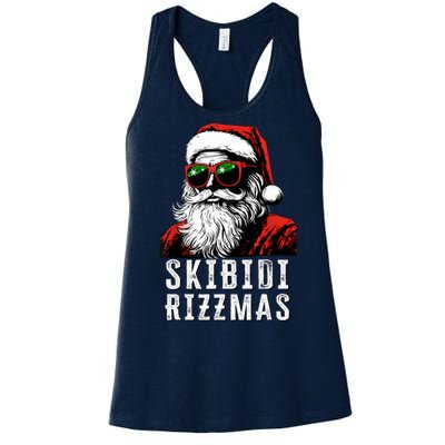 Christmas Rizz Santa Claus Charisma Cool Women's Racerback Tank