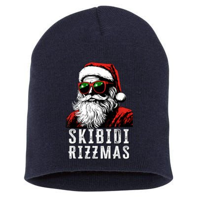 Christmas Rizz Santa Claus Charisma Cool Short Acrylic Beanie