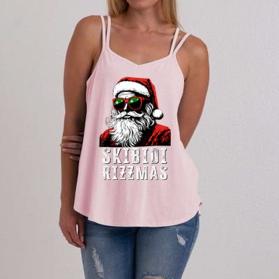 Christmas Rizz Santa Claus Charisma Cool Women's Strappy Tank