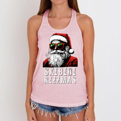 Christmas Rizz Santa Claus Charisma Cool Women's Knotted Racerback Tank