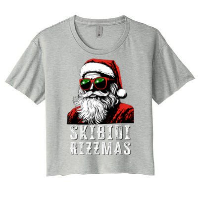 Christmas Rizz Santa Claus Charisma Cool Women's Crop Top Tee