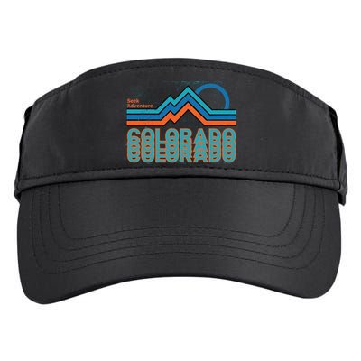 Colorado Retro Style Adventure Logo Adult Drive Performance Visor