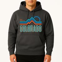 Colorado Retro Style Adventure Logo Hoodie