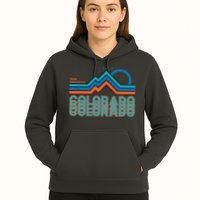 Colorado Retro Style Adventure Logo Hoodie