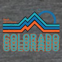 Colorado Retro Style Adventure Logo Hoodie