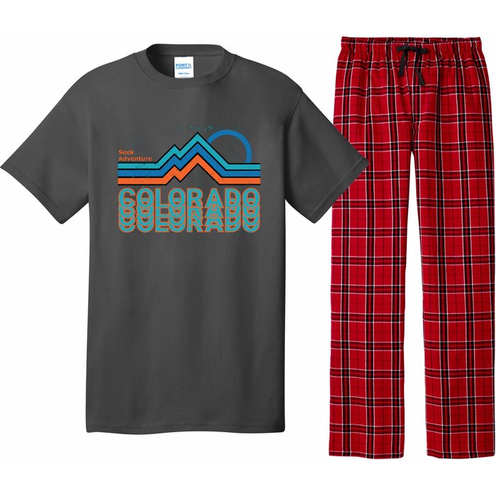 Colorado Retro Style Adventure Logo Pajama Set