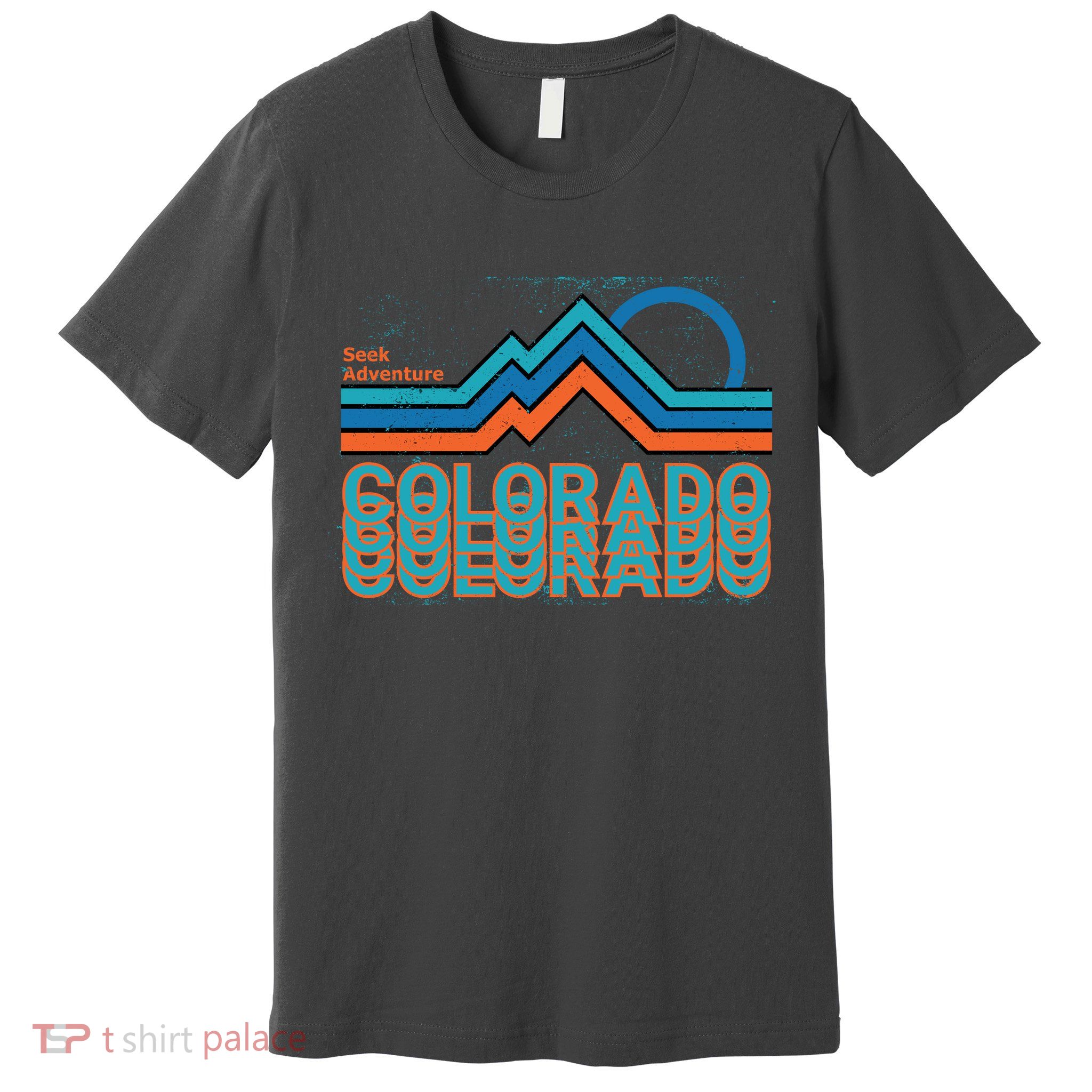 Colorado Retro Style Adventure Logo Premium T-Shirt