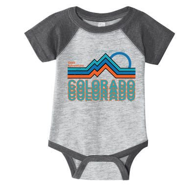 Colorado Retro Style Adventure Logo Infant Baby Jersey Bodysuit
