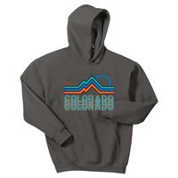 Colorado Retro Style Adventure Logo Kids Hoodie