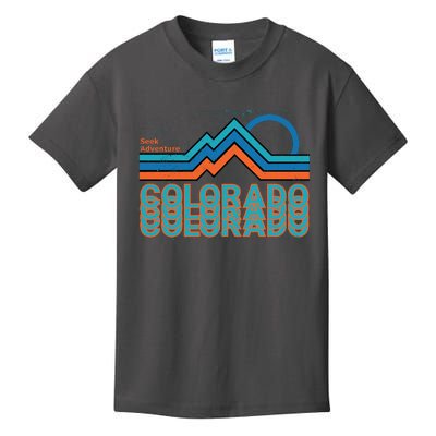 Colorado Retro Style Adventure Logo Kids T-Shirt