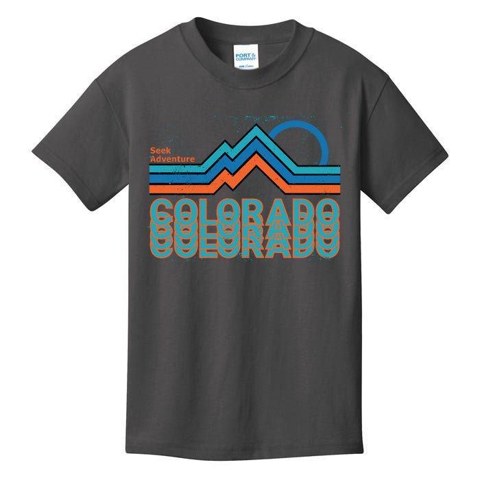 Colorado Retro Style Adventure Logo Kids T-Shirt