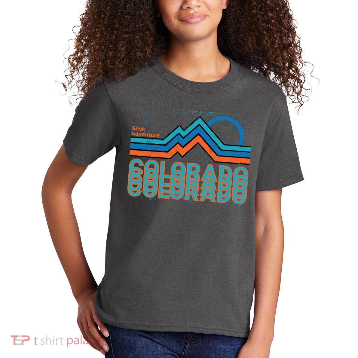 Colorado Retro Style Adventure Logo Kids T-Shirt