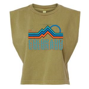 Colorado Retro Style Adventure Logo Garment-Dyed Women's Muscle Tee