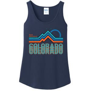 Colorado Retro Style Adventure Logo Ladies Essential Tank