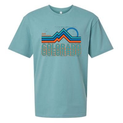 Colorado Retro Style Adventure Logo Sueded Cloud Jersey T-Shirt