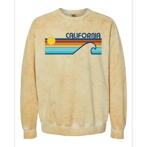 California Retro Sunset Beach Colorblast Crewneck Sweatshirt