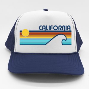 California Retro Sunset Beach Trucker Hat