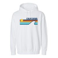 California Retro Sunset Beach Garment-Dyed Fleece Hoodie