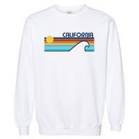 California Retro Sunset Beach Garment-Dyed Sweatshirt