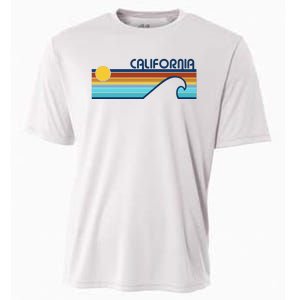 California Retro Sunset Beach Cooling Performance Crew T-Shirt