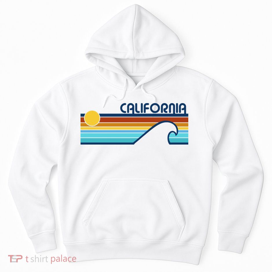 California Retro Sunset Beach Hoodie