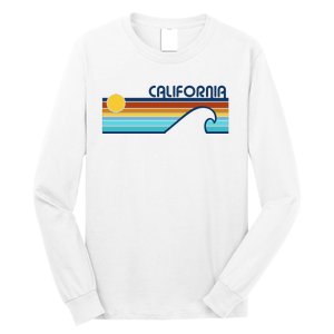 California Retro Sunset Beach Long Sleeve Shirt