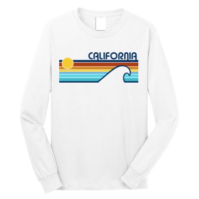 California Retro Sunset Beach Long Sleeve Shirt