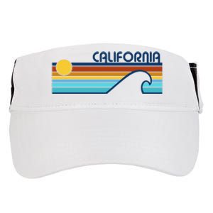 California Retro Sunset Beach Adult Drive Performance Visor