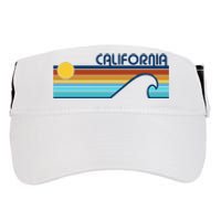 California Retro Sunset Beach Adult Drive Performance Visor