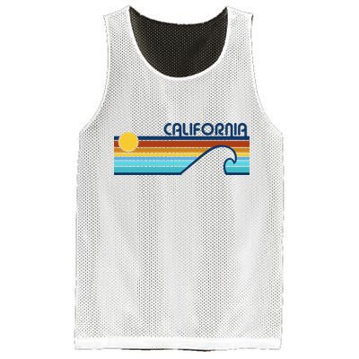 California Retro Sunset Beach Mesh Reversible Basketball Jersey Tank