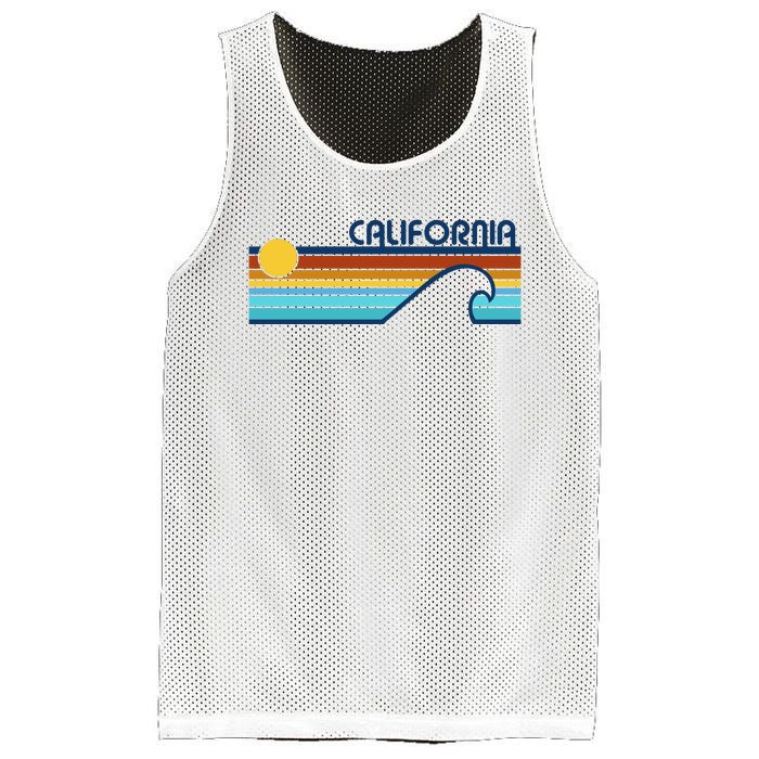 California Retro Sunset Beach Mesh Reversible Basketball Jersey Tank