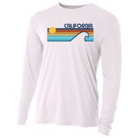 California Retro Sunset Beach Cooling Performance Long Sleeve Crew