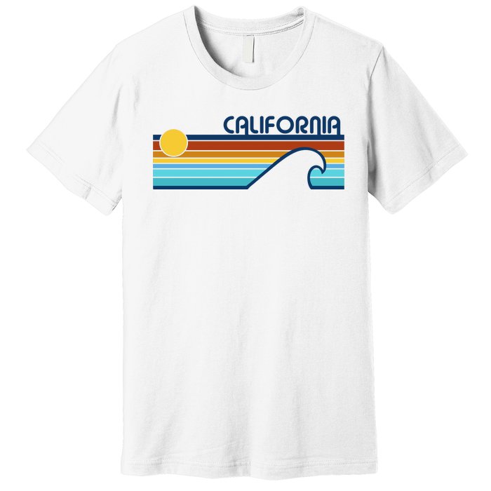 California Retro Sunset Beach Premium T-Shirt