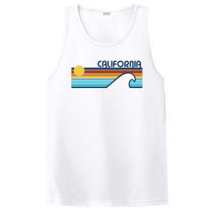 California Retro Sunset Beach PosiCharge Competitor Tank