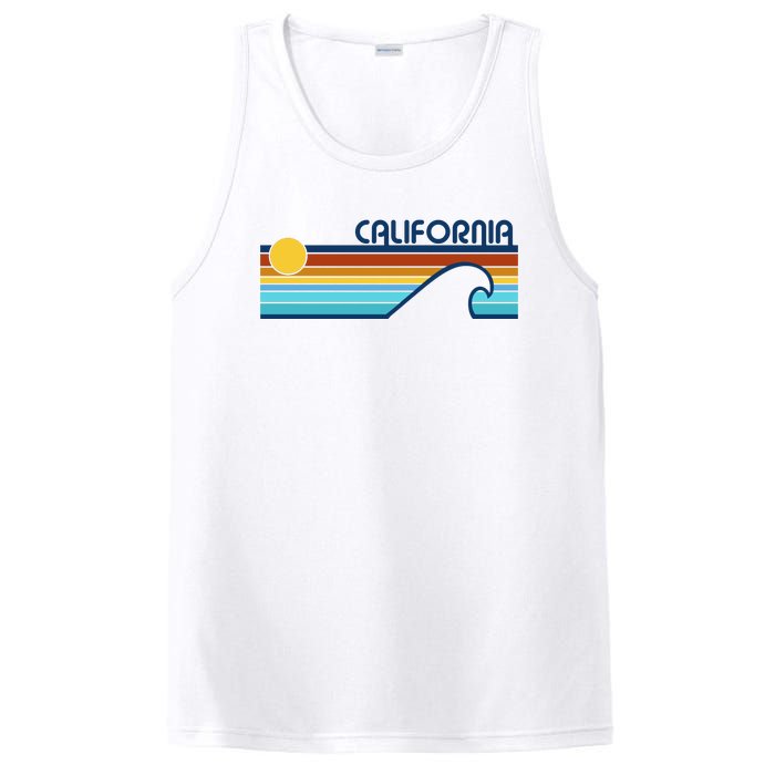 California Retro Sunset Beach PosiCharge Competitor Tank