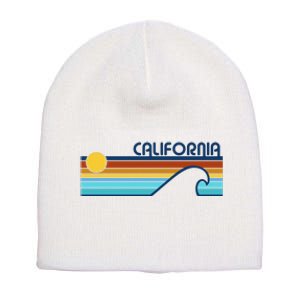 California Retro Sunset Beach Short Acrylic Beanie